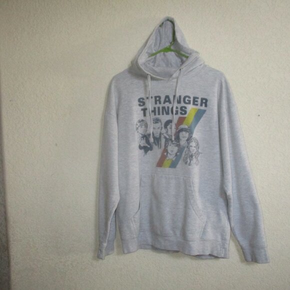 Official STRANGER THINGS Hoodie Sweatshirt Sz L .. 75% Cotton 25% Polyester - Picture 2 of 5